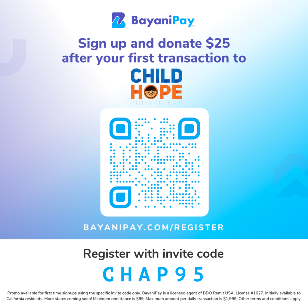 bayanipay registration invite code childhope qr code