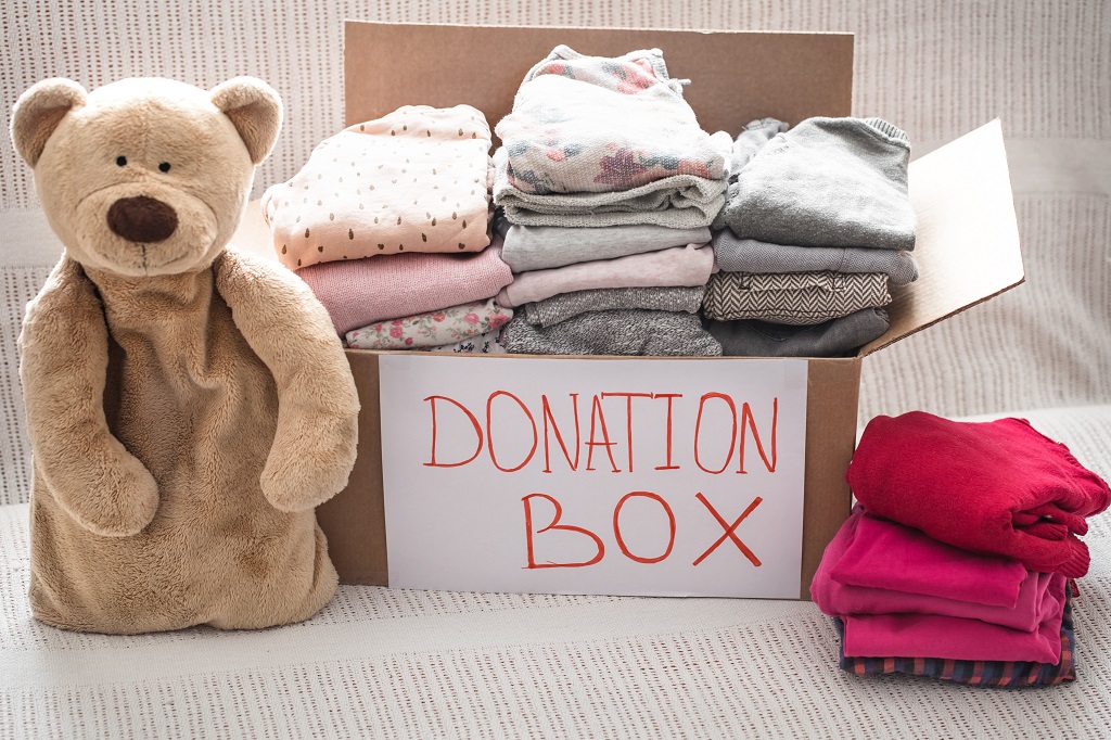 a collection of charitable items and donations for Giving Tuesday