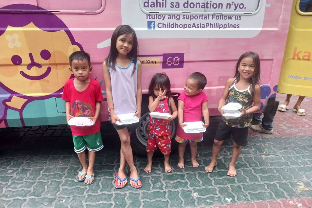 street children beneficiaries of Childhope Philippines
