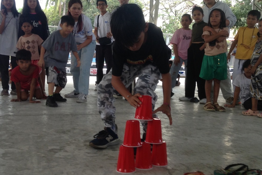 children actively engaged in play-based learning